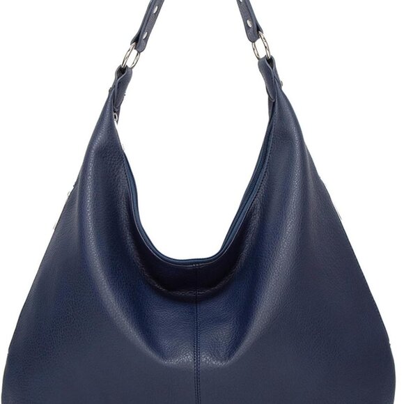 Slouchy Hobo Bag Women Vegan Leather Shoulder Tote Handbag Purse - Picture 1 of 6